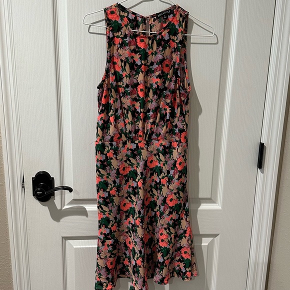 JCrew Mercantile Neon Floral Ruched
Waist Dress - Picture 7 of 10